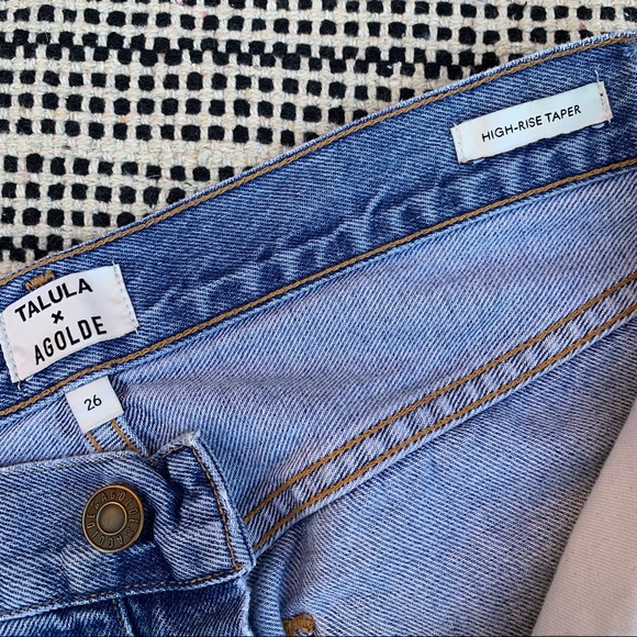 Talula x AGOLDE Back Cut High Rise Tapered Jeans size 26 - Picture 6 of 10